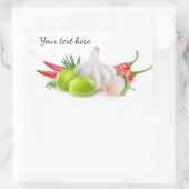 Specerijen Rechthoekige Sticker (Tas)