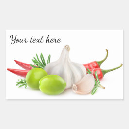 Specerijen Rechthoekige Sticker