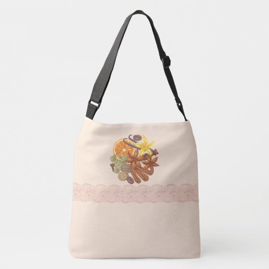 specerijen, zaaigoed en extracten crossbody tas (Achterkant)