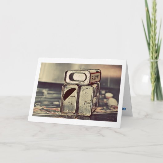 specerijtinten feestdagen kaart (Voorkant)