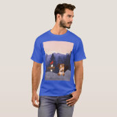 Specht en Bever Wilde Dieren Kampeerders grappig T-shirt (Voorkant volledig)