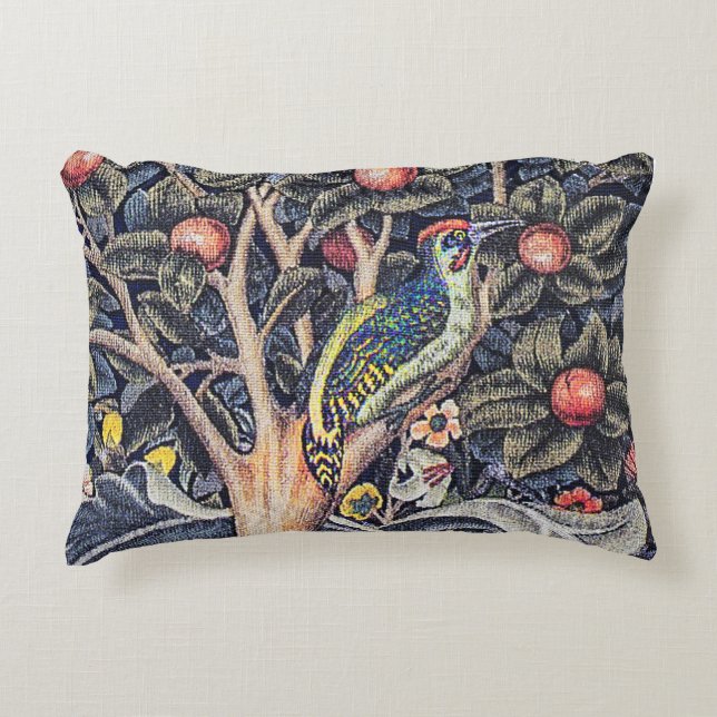  specht Floral Tapestry William Morris Accent Kussen (Voorkant)