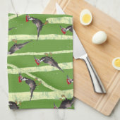 SPECHT IN BOMEN PATROON THEEDOEK (Quarter Fold)