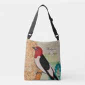 Specht in het bos crossbody tas (Voorkant)
