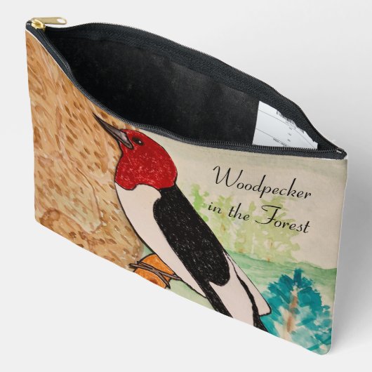 Specht in het bos etui (Open)