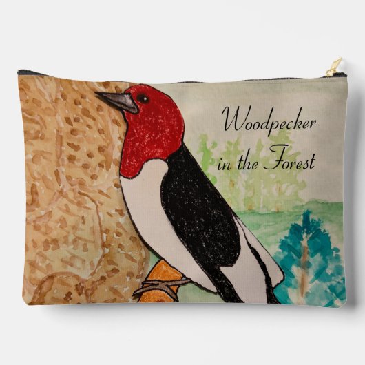 Specht in het bos etui (Achterkant)