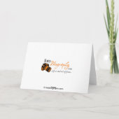 Specht in het Wenskaart van de Sneeuw Kaart (Achterkant)