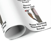 Specht Nooit Opgeven Inspirerend Cadeaupapier (Rol Hoek)