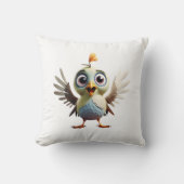 specht Schattige baby vogel Sierkussen (Voorkant)