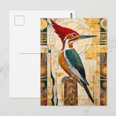 Specht Totem – Art Deco Ritme Briefkaart (Voorkant / Achterkant)