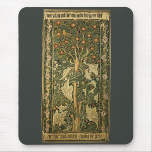 Specht van William Morris, Vintage Textielkunst Muismat