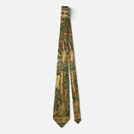Specht van William Morris, Vintage Textielkunst Stropdas