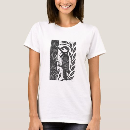 Specht/Woodpecker T-shirt (Voorkant)