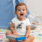 specht zittend op een paal, aanpasbaar romper