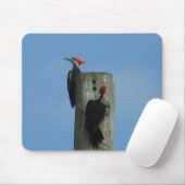 spechten vogel mousepad muismat (Met muis)