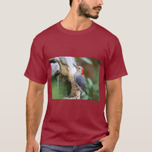 Spechtvogelontwerp logo – Natuurlijke Ritme in T-shirt