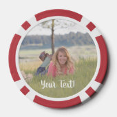 Speciaal 100e verjaardagsfeest gepersonaliseerd mo poker chips (Achterkant)