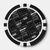 Speciaal 100e Verjaardagsfeestje Foto Monogram Poker Chips (Voorkant)
