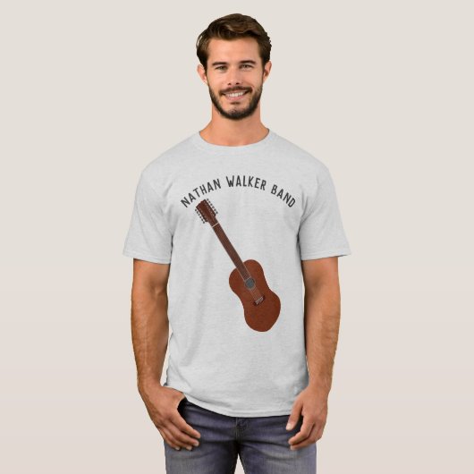 Speciaal 12-Koord Guitartiesten of Band T-shirt (Voorkant volledig)