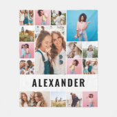 Speciaal 16 beste vriend op foto, modern minimaal fleece deken (Voorkant)