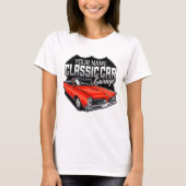 Speciaal 1966 GTO Classic Car Garage T-shirt (Voorkant)