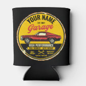 Speciaal 1967 Fastback Red Classic Car Garage Blikjeskoeler (Achterkant)