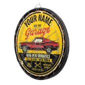 Speciaal 1967 Fastback Red Classic Car Garage Dartbord (Voorkant Rechts)