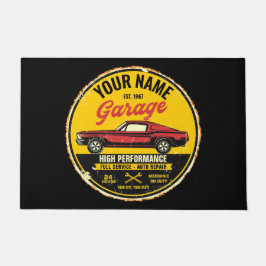 Speciaal 1967 Fastback Red Classic Car Garage Deurmat
