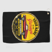 Speciaal 1967 Fastback Red Classic Car Garage Golfhanddoek (Horizontaal)