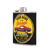 Speciaal 1967 Fastback Red Classic Car Garage Heupfles (Links)