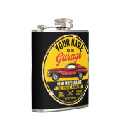 Speciaal 1967 Fastback Red Classic Car Garage Heupfles (Rechts)