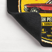 Speciaal 1967 Fastback Red Classic Car Garage Muismat (Hoek)