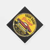 Speciaal 1967 Fastback Red Classic Car Garage Servet (Hoek)