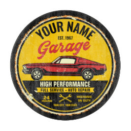 Speciaal 1967 Fastback Red Classic Car Garage Snijplank