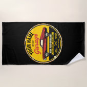 Speciaal 1967 Fastback Red Classic Car Garage Strandlaken (Voorkant)