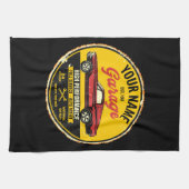 Speciaal 1967 Fastback Red Classic Car Garage Theedoek (Horizontaal)