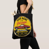 Speciaal 1967 Fastback Red Classic Car Garage Tote Bag (Dichtbij)