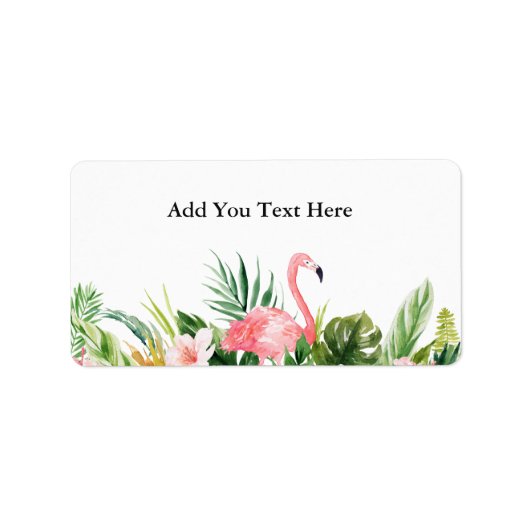 Speciaal 1 - Tropische flamingo Etiket (Voorkant)