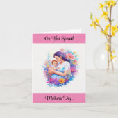 Speciaal 1e Moederdag Wenskaart Kaart (Gele Bloem)