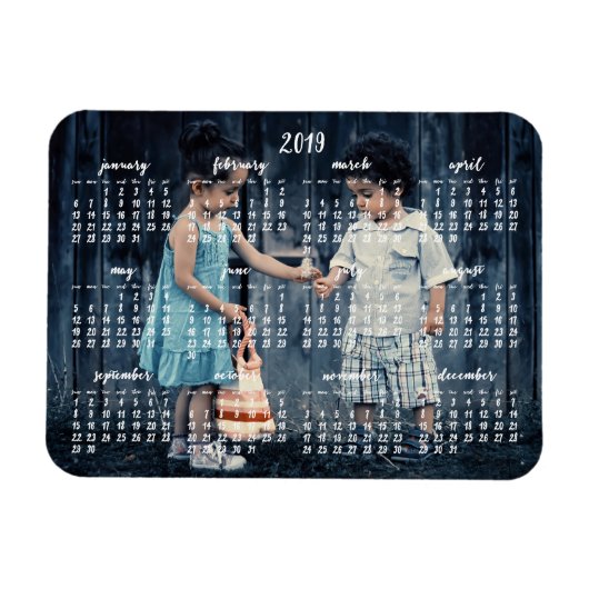 Speciaal 2019 Magnetisch Agenda 3x4 Magneet (Horizontaal)
