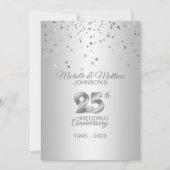 Speciaal 25th Silver Wedding Jubileum Kaart (Voorkant)
