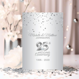 Speciaal 25th Silver Wedding Jubileum Kaart