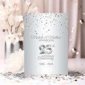 Speciaal 25th Silver Wedding Jubileum Kaart
