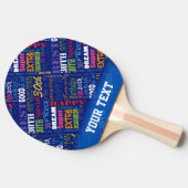 Speciaal 30e geboortedag partij - Gepersonaliseerd Tafeltennisbatje (Zijkant)