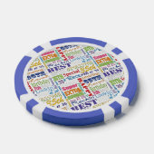Speciaal 35e verjaardagsfeestje gepersonaliseerd m poker chips (Enkel)