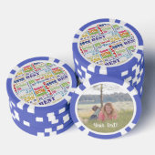 Speciaal 35e verjaardagsfeestje gepersonaliseerd m poker chips (Opstapeling)