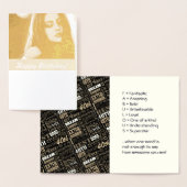 Speciaal 40e geboortedag fotoMonogram Folie Kaarten (Display)