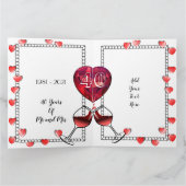 Speciaal 40e Ruby-Jubileum voor vrouwen Kaart (Binnen)