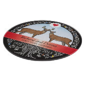 Speciaal 40th Wedding Jubileum, Buck & Doe Snijplank (Hoek)