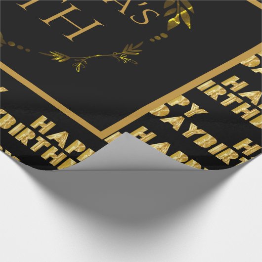 Speciaal 50e-dag goudverlooppapier cadeaupapier (Hoek)